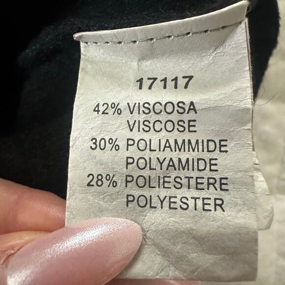 OLIVIER GOUREAU Sweater Dress Womens *Small Black Long Sleeve Sheath Minimalist - Picture 6 of 10